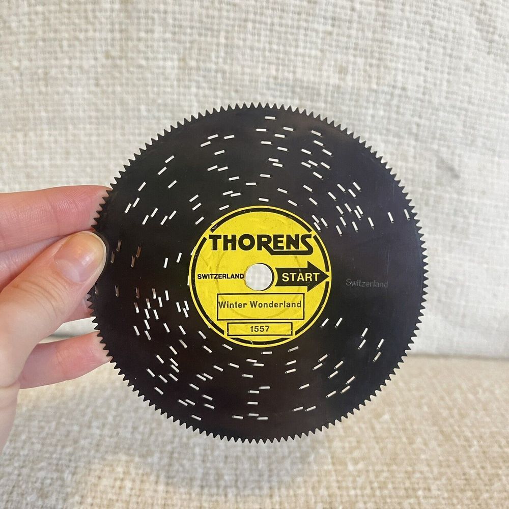 Thorens Switzerland 4 1/2" Disc Classic Christmas Music #1557 Winter Wonderland